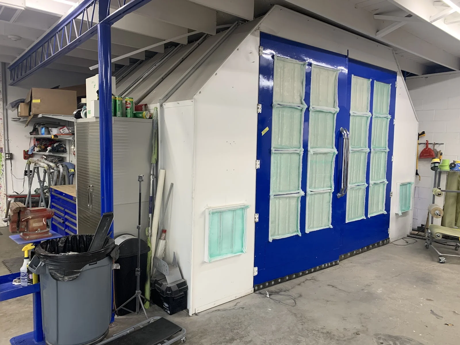 Professional paint booth at Unique Paint & Body, Crowley LA